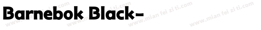 Barnebok Black字体转换